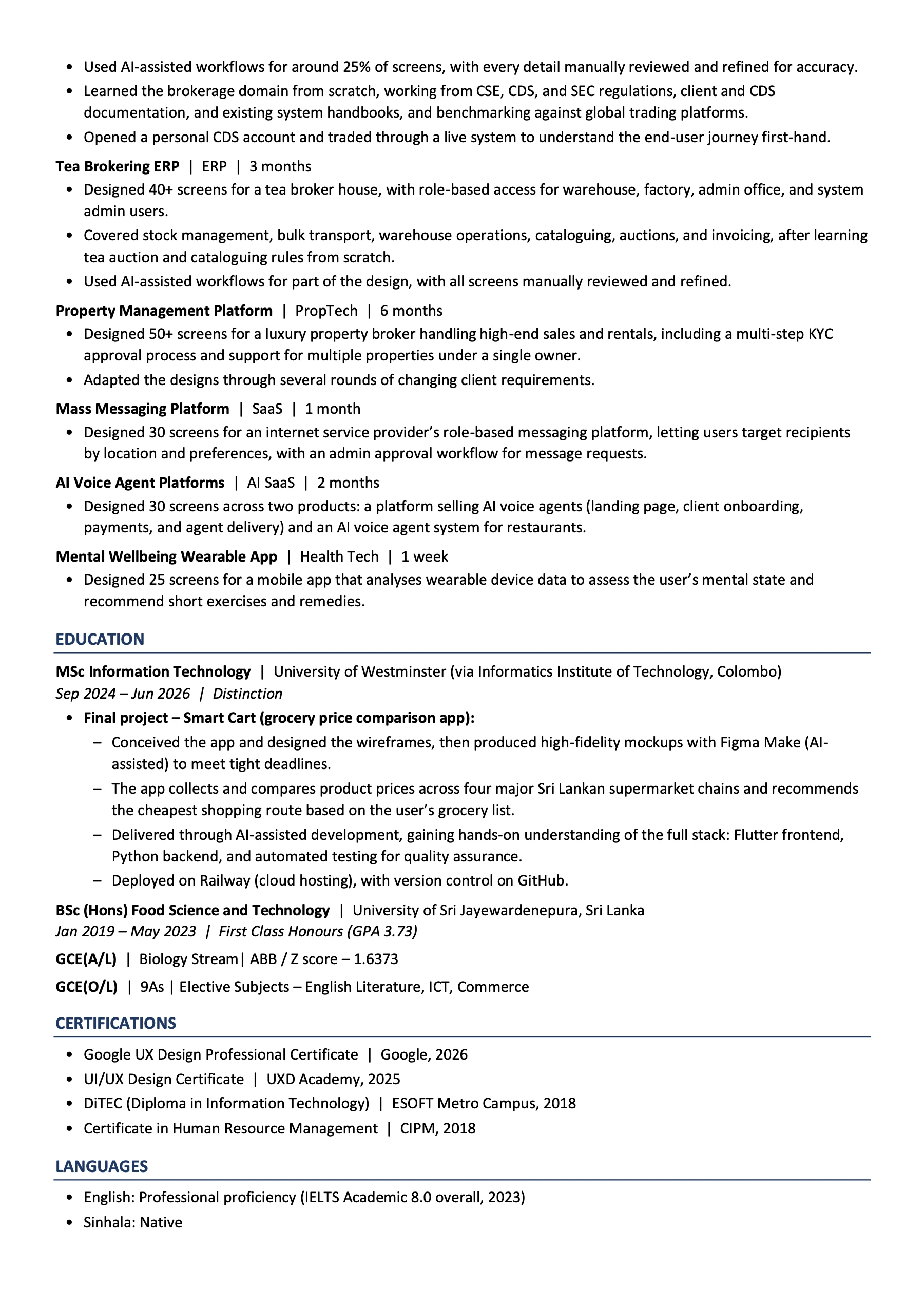 CV page 2 of 2