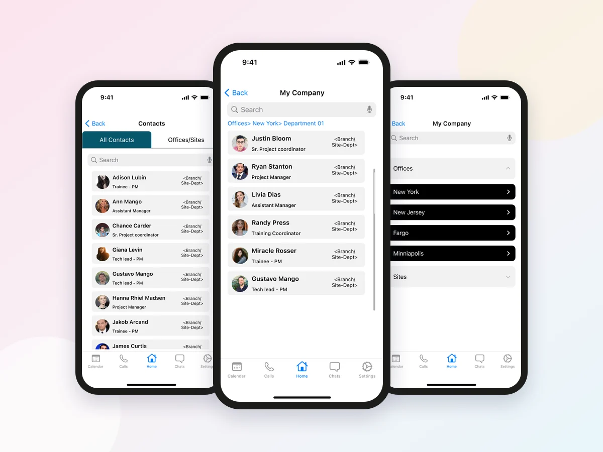 WorkXnet: company contacts, offices and departments