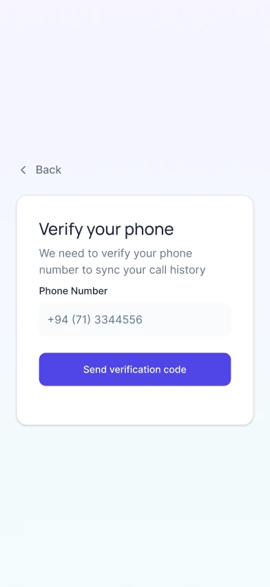 AI Voice Agent: Verify your phone