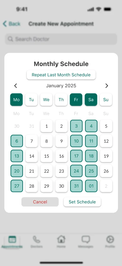 DocxNet: Appointment 13 · doctors