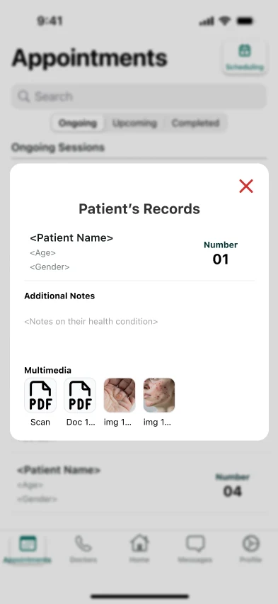 DocxNet: Scheduled 15 · doctors