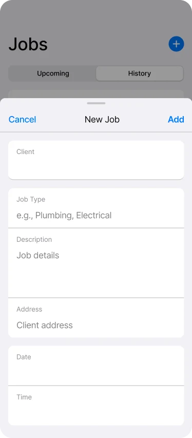 FieldMate: New job