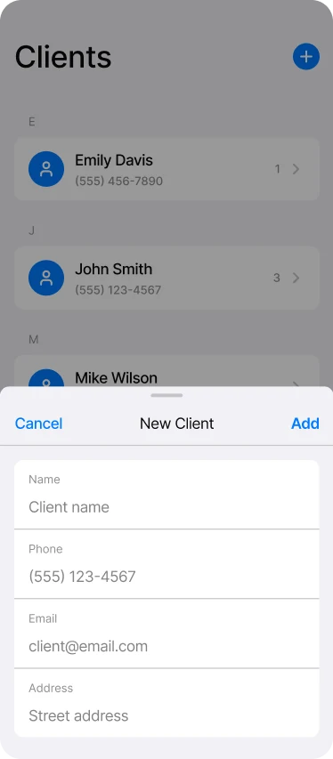 FieldMate: New client