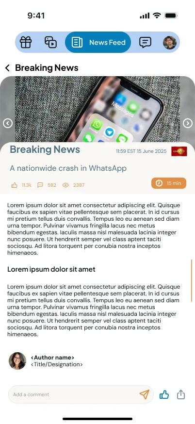 Talkxnet: News Feed 3