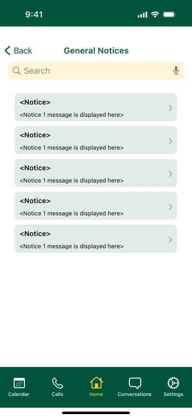 UniConnect: Home · Notices