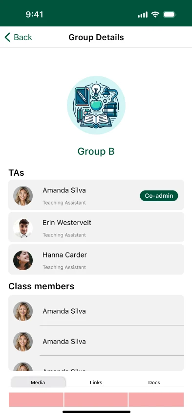 UniConnect: Chat detail · student