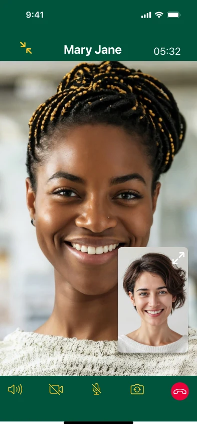 UniConnect: Video call · admin office